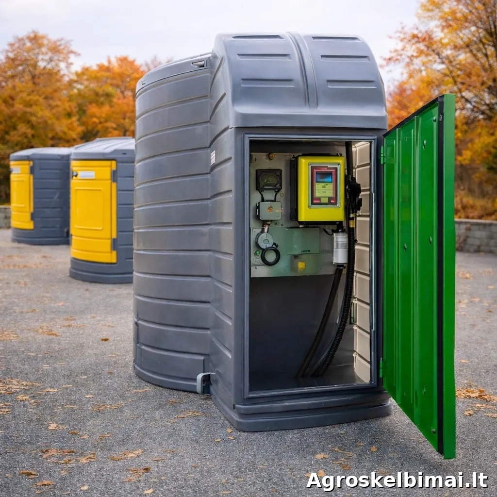 10000 l dvisienė kuro talpykla Swimer