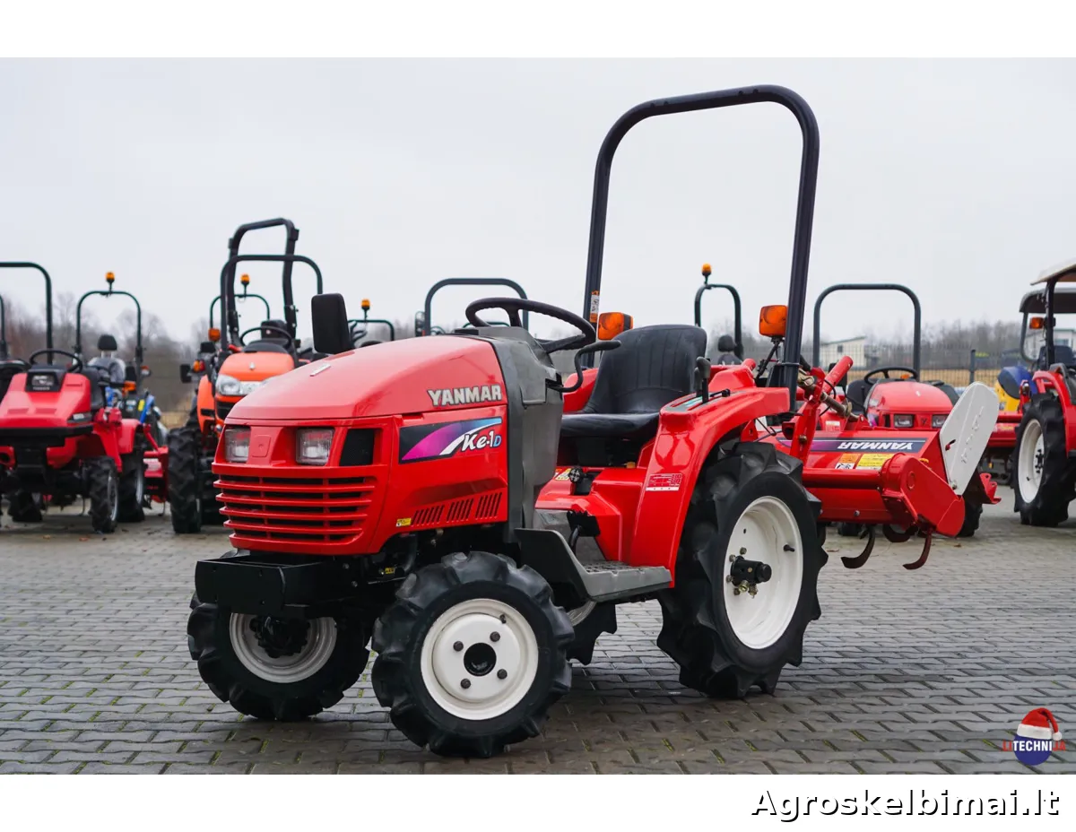 Parduodamas Yanmar Ke-1 su žemės dirbimo freza