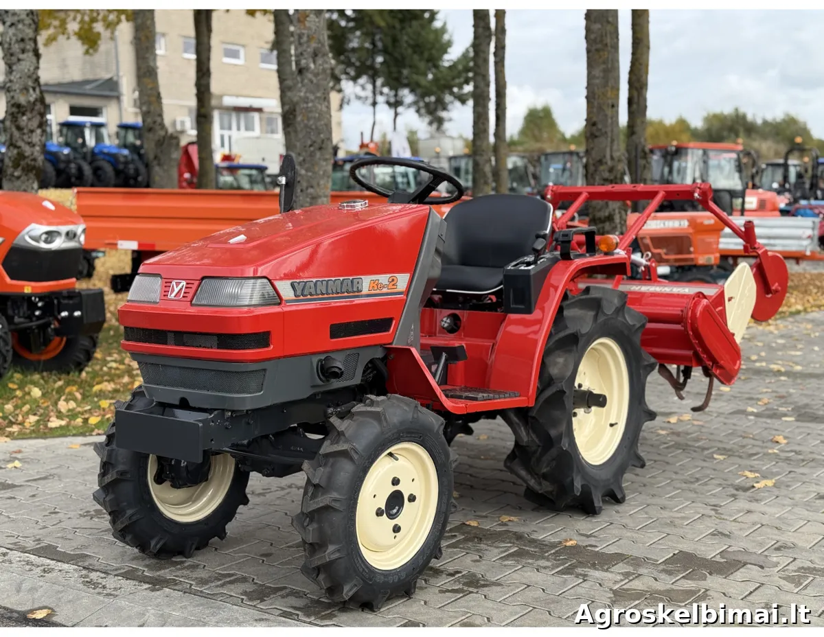 Parduodamas Yanmar Ke-2 su žemės dirbimo freza