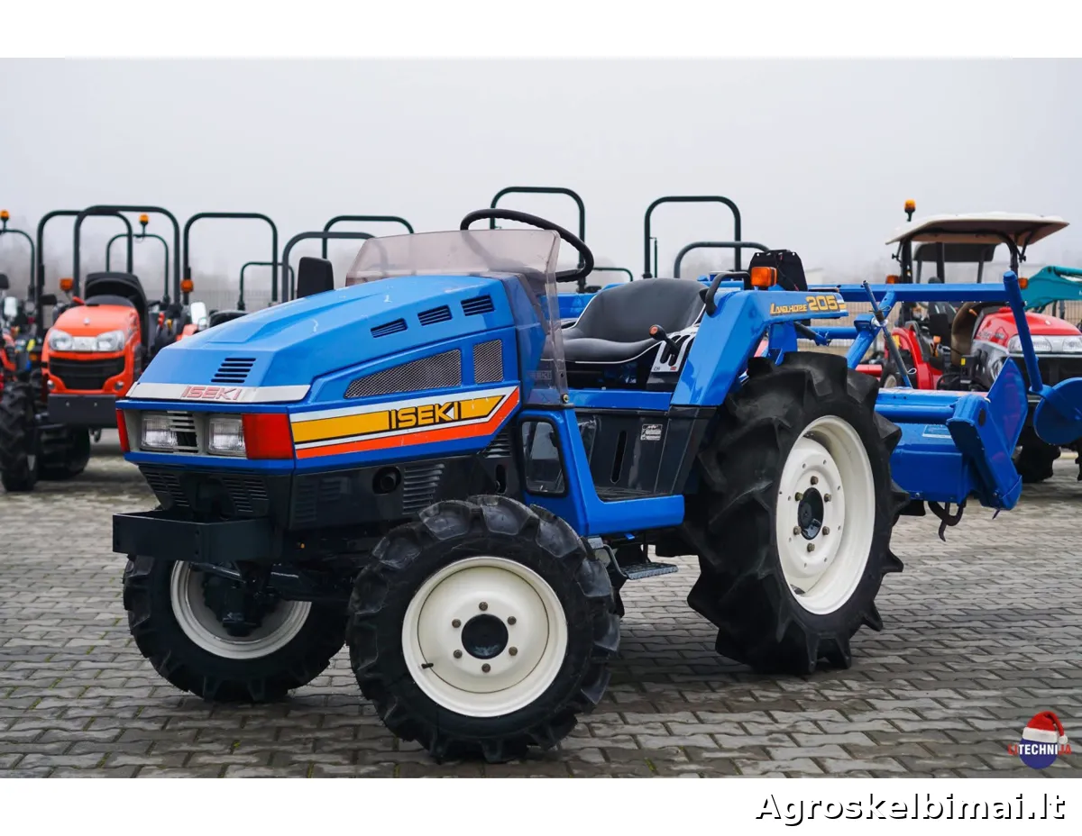 Parduodamas Iseki TU-205 su žemės dirbimo freza