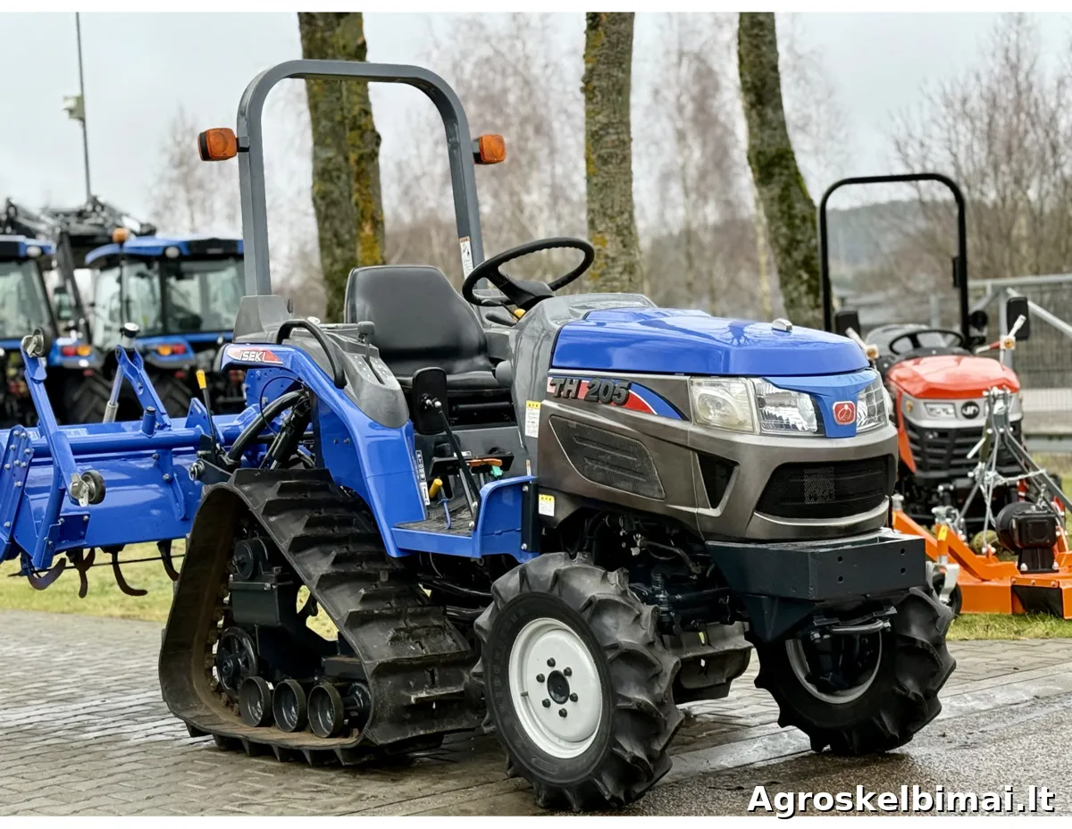 Parduodamas Iseki TH-205 su žemės dirbimo freza