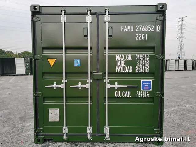 20 ir 40 pėdų konteineriai. - nuotrauka 4