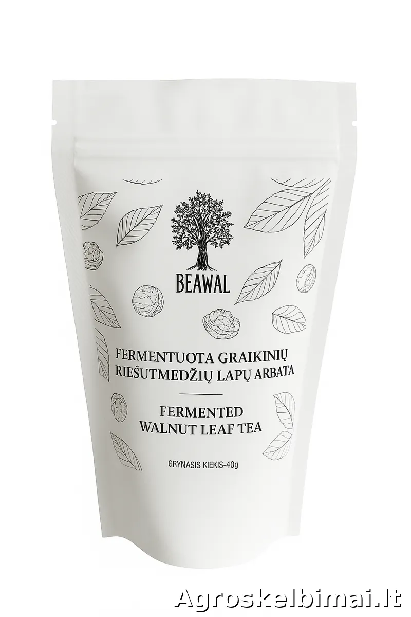 Fermentuota graikinių riešutmedžių arbata BEAWAL