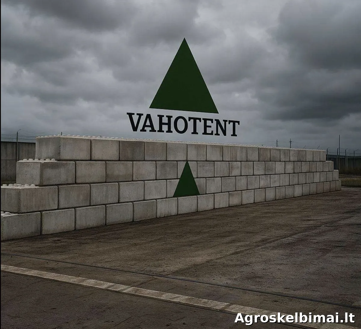 Betoniniai lego blokai, sienos, silosui