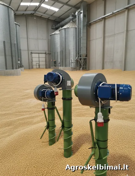 Grūdų ventiliatoriai - aeratoriai