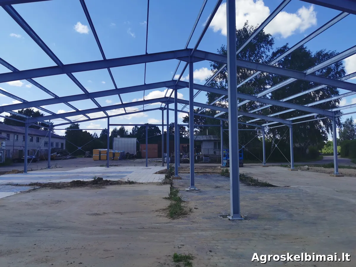Angarai metalinės konstrukcijos - nuotrauka 3