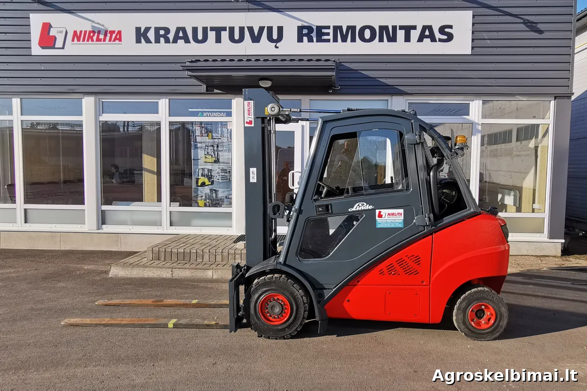 Dujinis šakinis krautuvas LINDE H30T (13 500 mh) - Sandėliavimo įranga nuotrauka 3