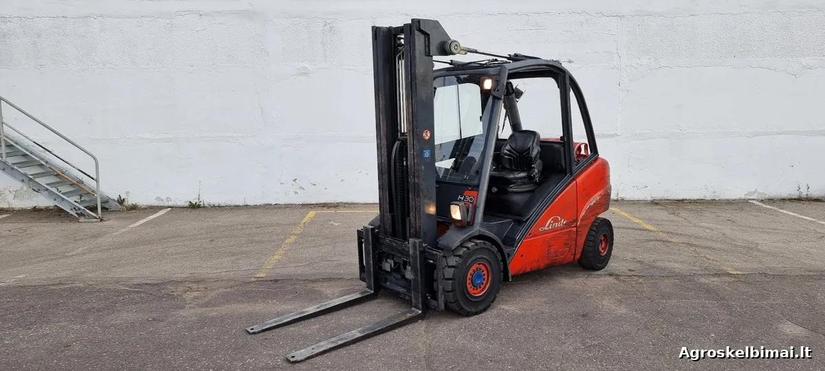 Dujinis šakinis krautuvas LINDE H30T – naudotas, techniškai tvarkingas - pagrindinė nuotrauka