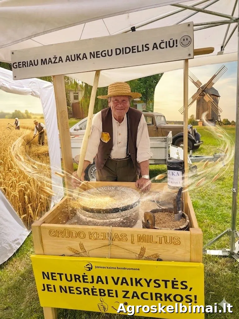 Edukaciniai mokomieji užsiėmimai "Grūdo kelionė į miltus" - Augalininkystė nuotrauka 5
