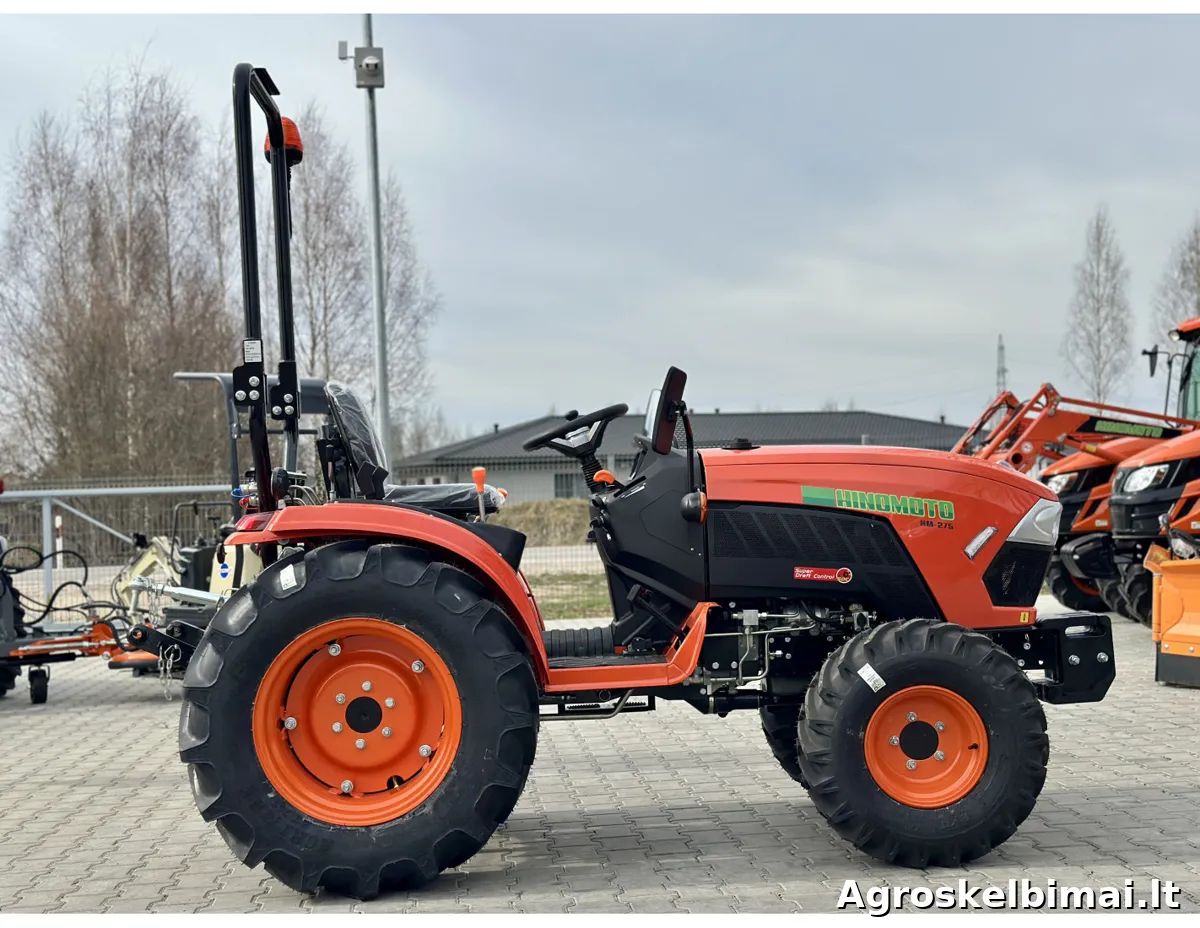HINOMOTO HM-275 su platesniais agri ratais - nuotrauka 4