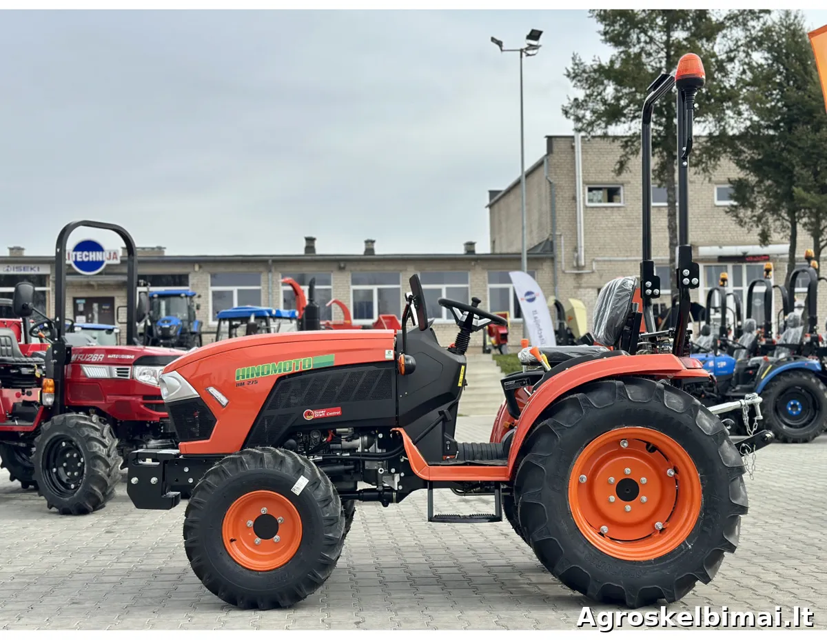 HINOMOTO HM-275 su platesniais agri ratais - nuotrauka 5