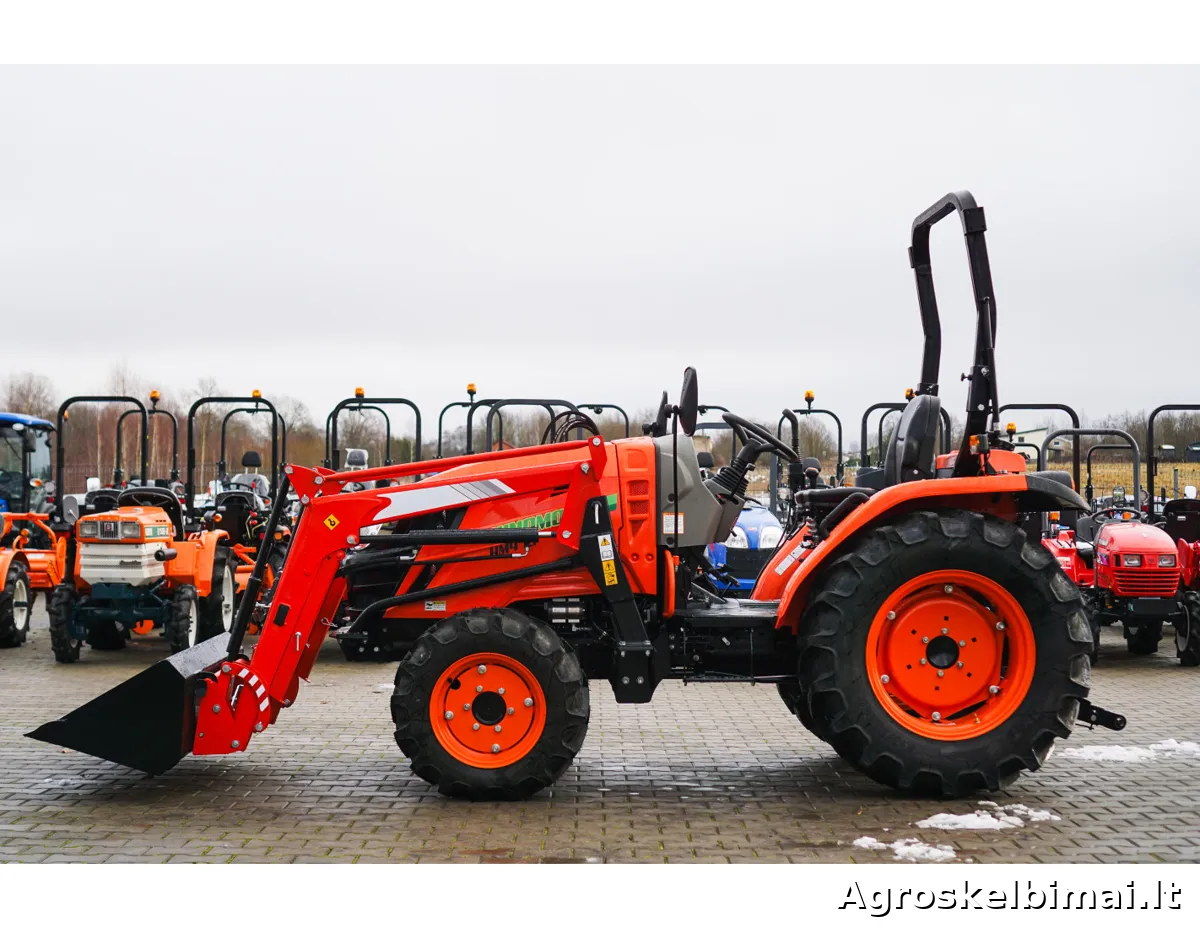 Hinomoto HM-475 su frontaliniu krautuvu - nuotrauka 5