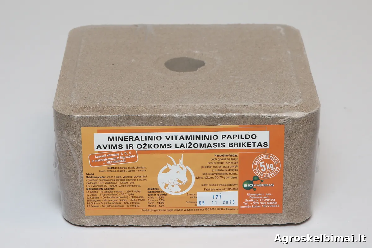 Kombinuoti pašarai, mineraliniai bei baltyminiai papildai galvijams - nuotrauka 9