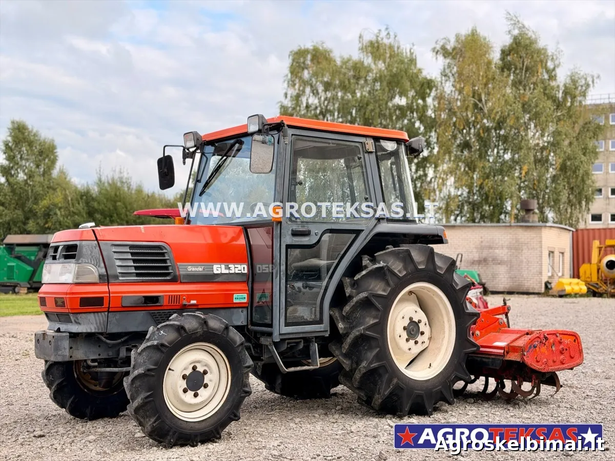 Kubota GL320 – japoniškas traktorius SU kabina - Traktoriai, Utena