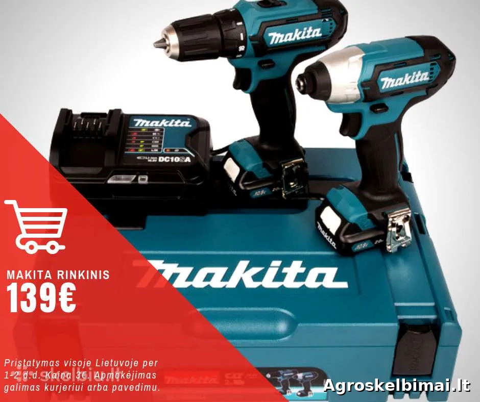 Makita įrankių komplektas - Technika nuotrauka 5