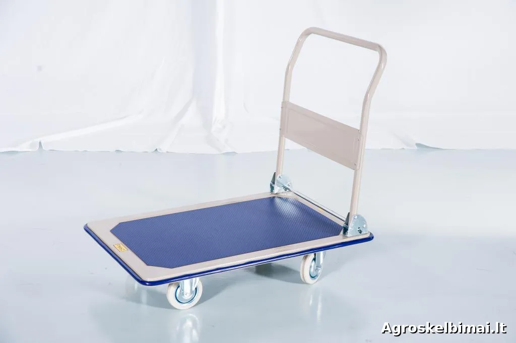 Mechaninis vežimėlis su platforma 150 kg TD1/150 - Sandėliavimo įranga nuotrauka 2