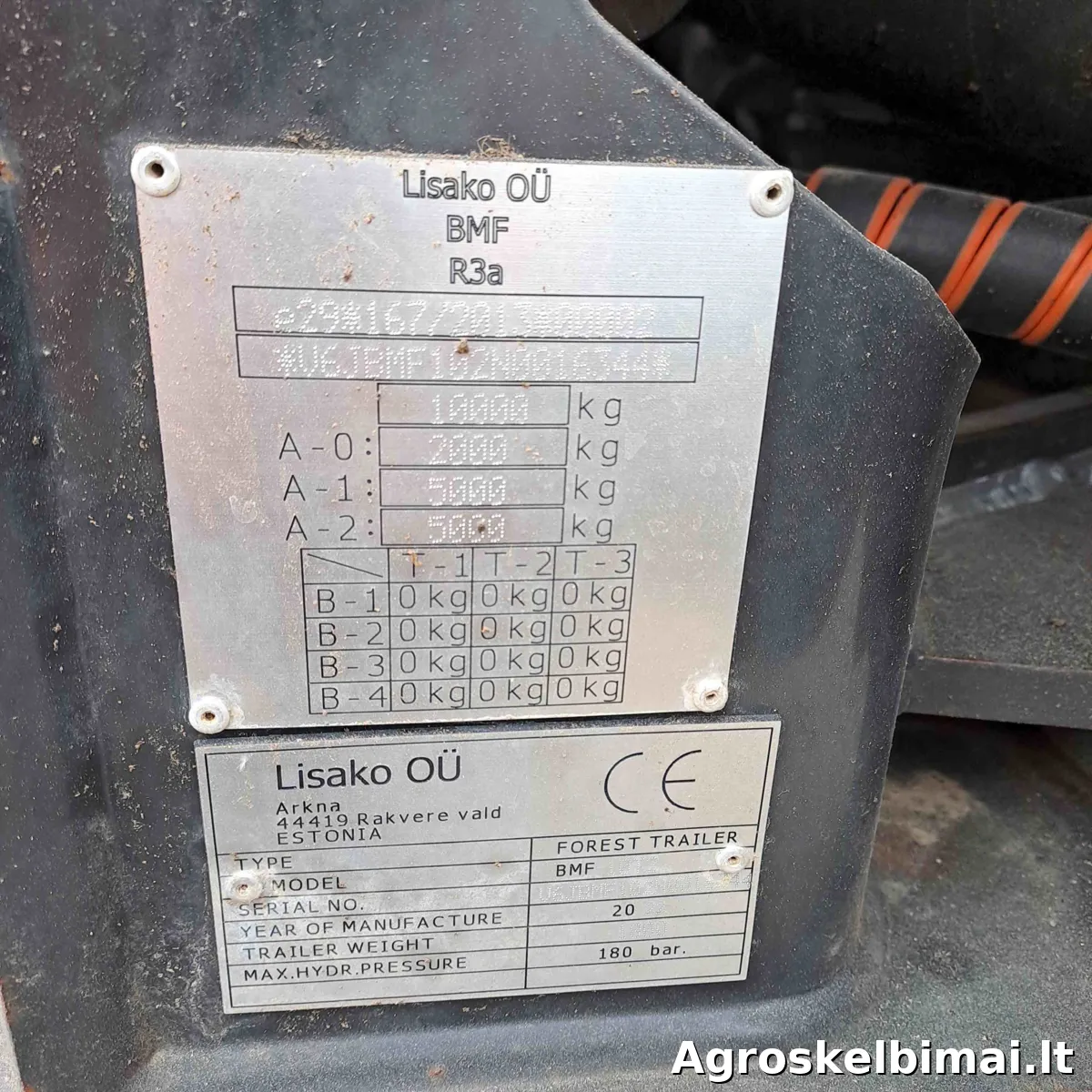 Miško priekaba BMF 720 - Miškininkystė nuotrauka 6