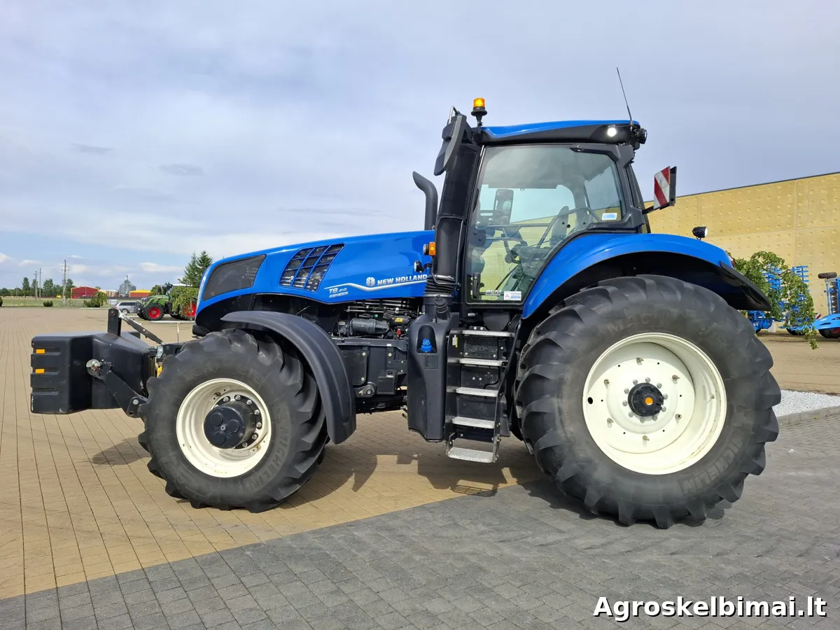 New Holland T8.410 + visi dubliai - Traktoriai nuotrauka 6