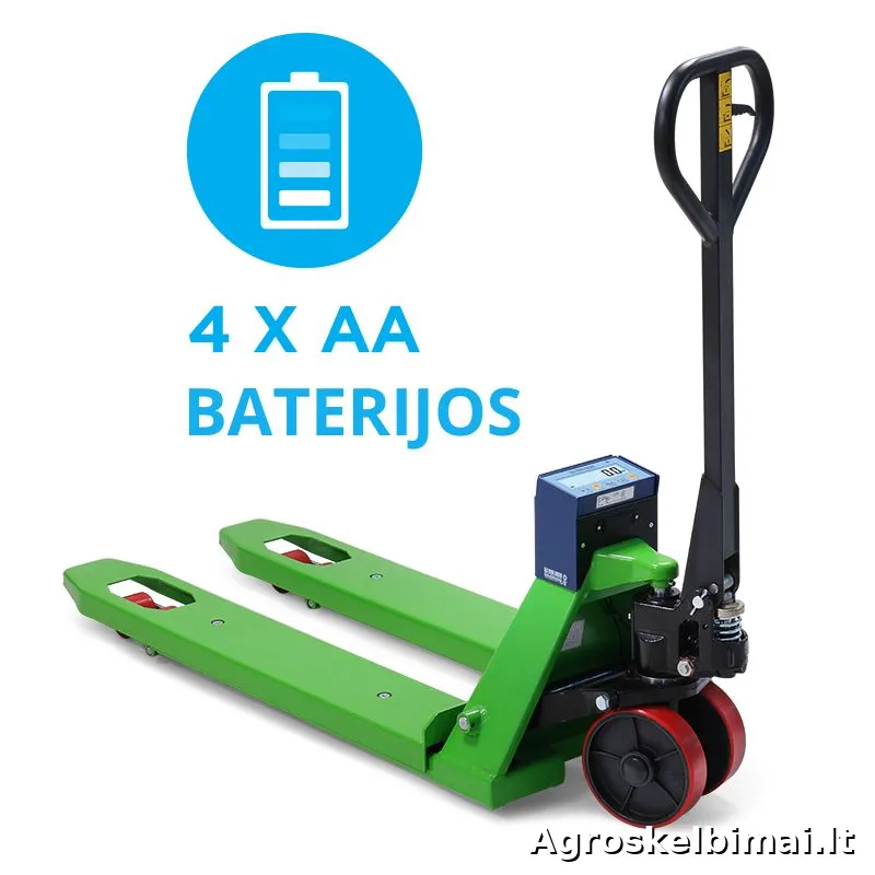 Palečių vežimėlis su svarstyklėmis TPWN-EASY 2000 kg