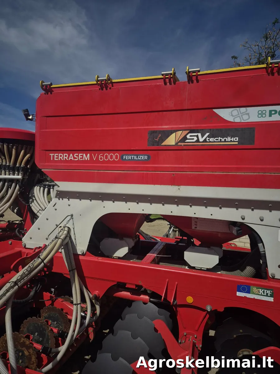 Parduodama sėjamoji Pöttinger Terrasem V6000 DZ (Fertilizer) - Technika nuotrauka 2