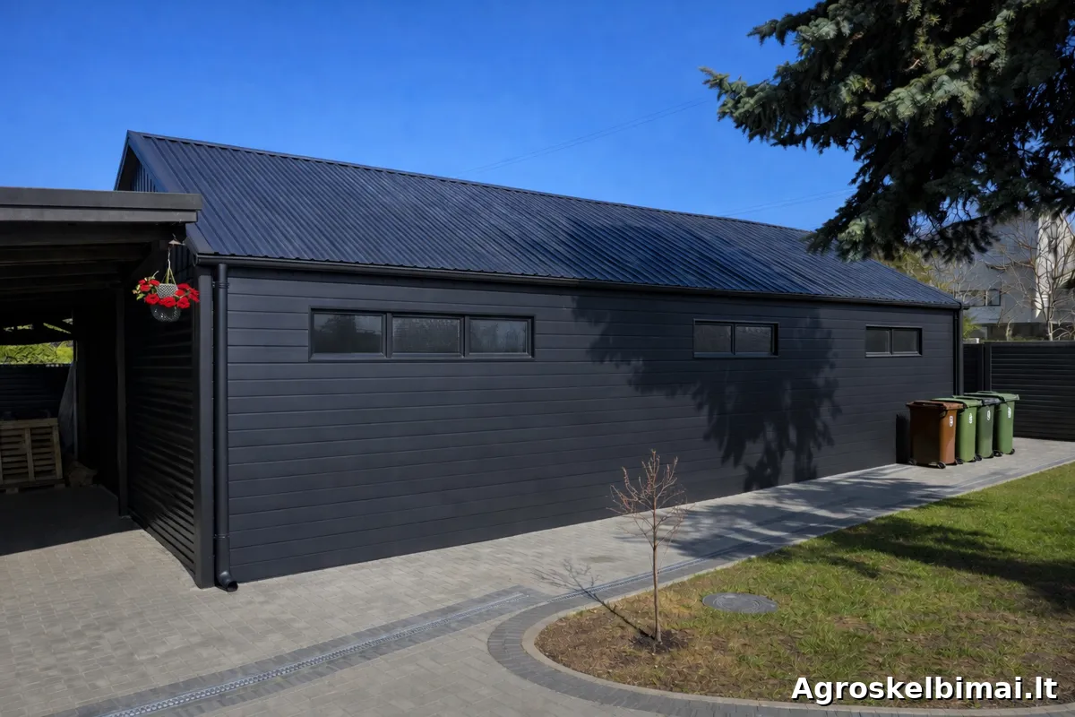 Parduodamas angaras 12x12 m (148m2)  - Nekilnojamasis turtas nuotrauka 4