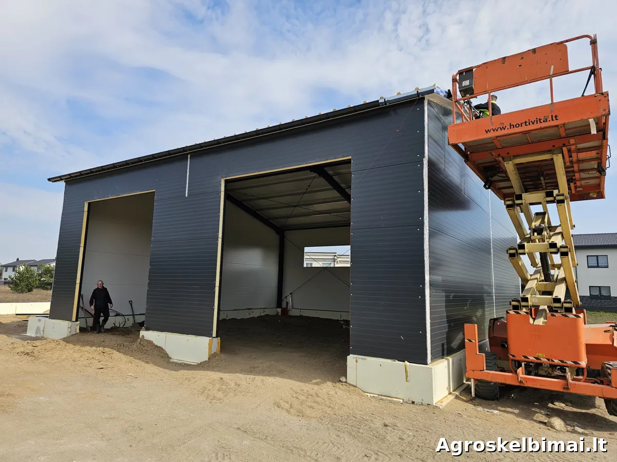 Parduodamas angaras 12x12 m (148m2)  - Nekilnojamasis turtas nuotrauka 7