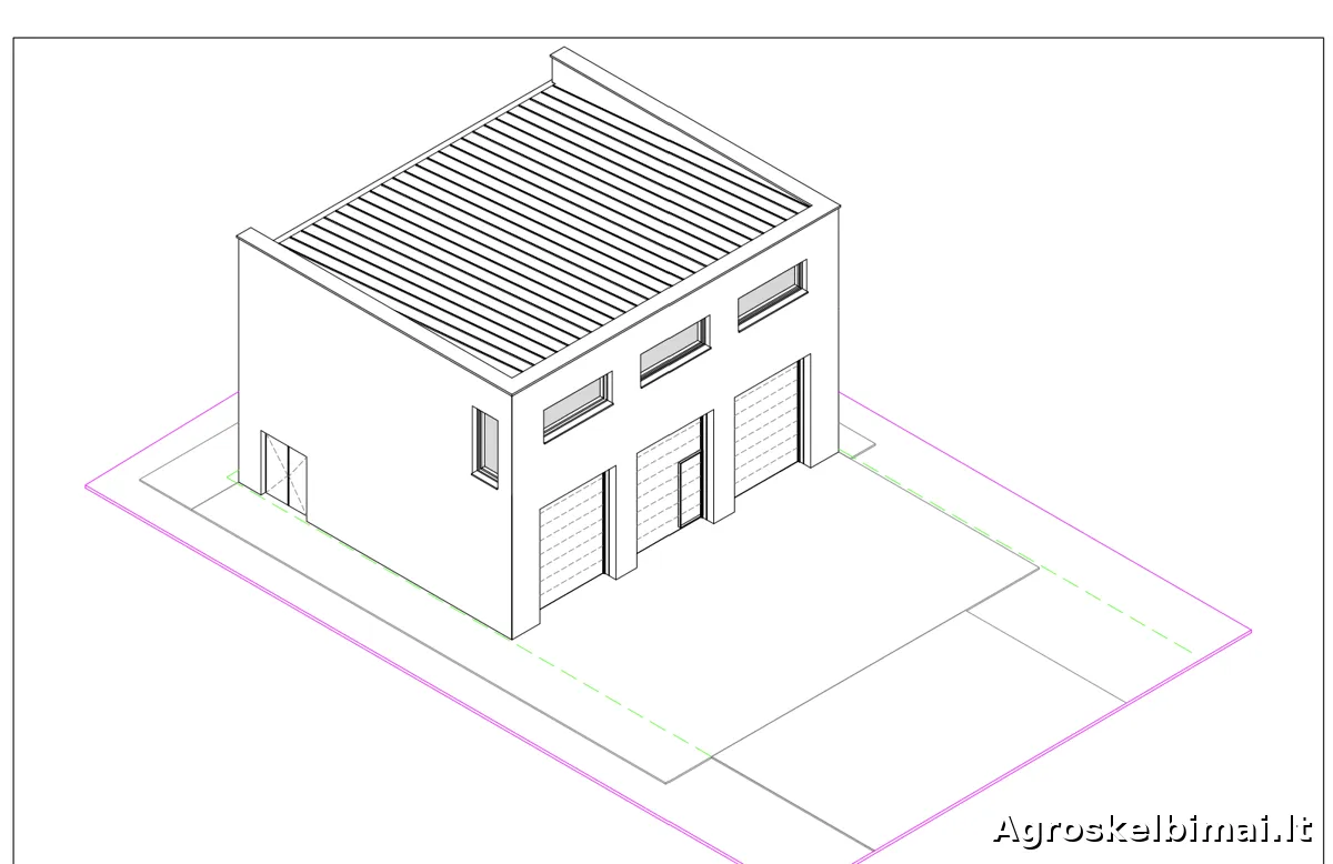 Parduodamas angaras 12x12 m (148m2)  - Nekilnojamasis turtas nuotrauka 6