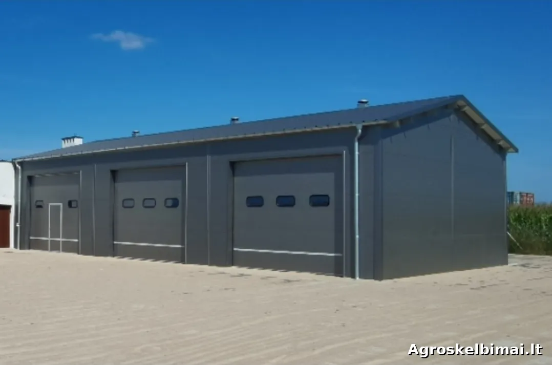 Parduodamas angaras 12x12 m (148m2)  - Nekilnojamasis turtas, Klaipėda