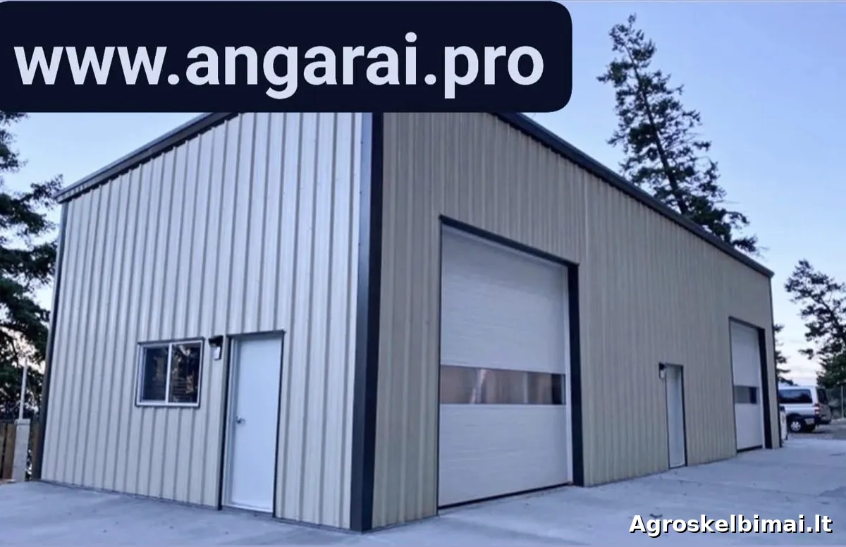 Parduodamas angaras 12x12 m (148m2)  - Nekilnojamasis turtas nuotrauka 8