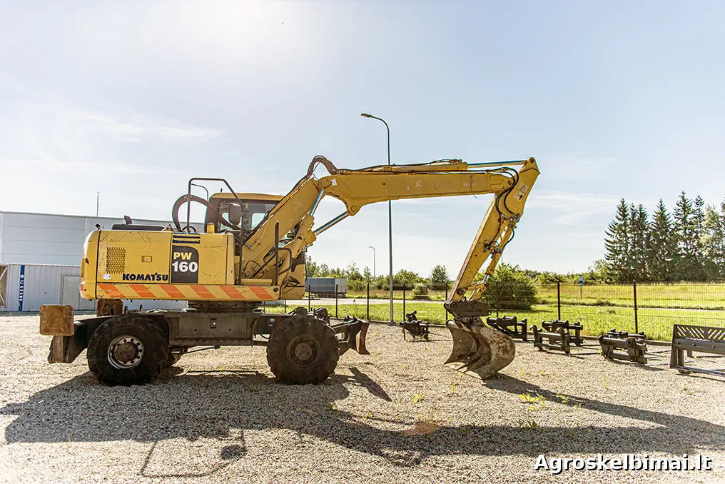 Parduodamas dalimis ekskavatorius Komatsu PW160-7 (2007m) - Statybinė technika nuotrauka 3