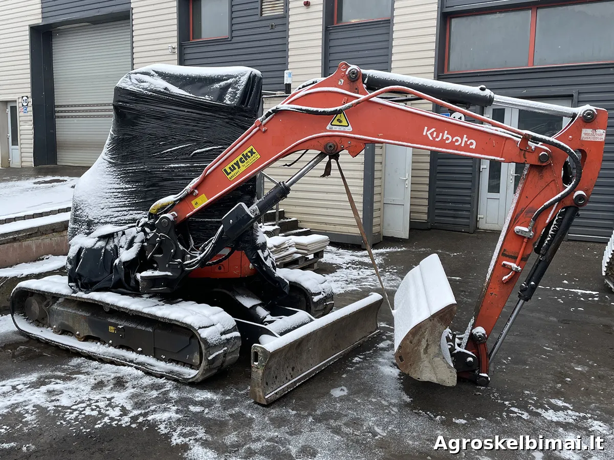 Parduodamas dalimis ekskavatorius Kubota U55-4 (2014m) - Statybinė technika, Telšiai