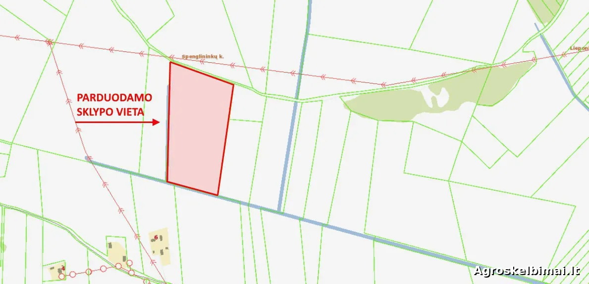 Parduodamas sklypas Spenglininkų k., 459.00 a ploto  - Nekilnojamasis turtas nuotrauka 3