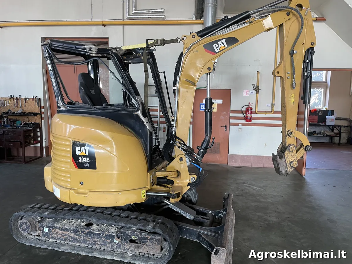 Parduodamas tik dalimis mini ekskavatorius CAT 303E (2019m) - Statybinė technika, Telšiai