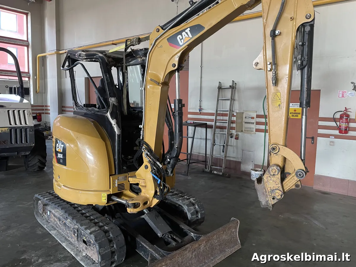 Parduodamas tik dalimis mini ekskavatorius CAT 303E (2019m) - Statybinė technika nuotrauka 2
