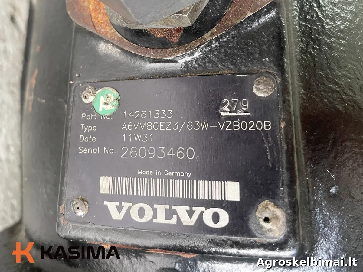 Parduodamas „Volvo“ A6VM80 hidraulinis variklis - Statybinė technika nuotrauka 5