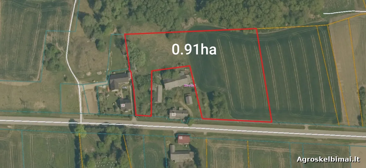 Parduodamas žemės ūkio paskirties sklypas Klykolių kaime (Akmenės raj) - Nekilnojamasis turtas, Akmenė