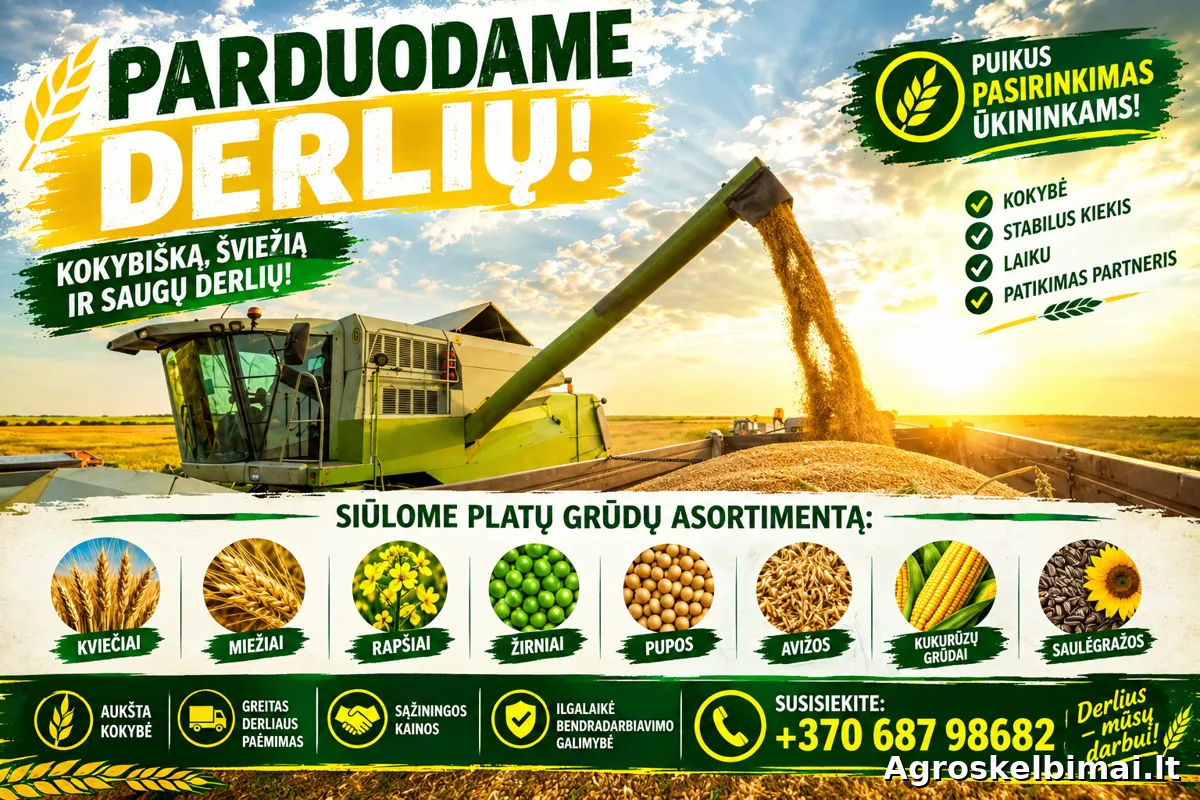 Parduodame grudus - Augalininkystė, Šilalė