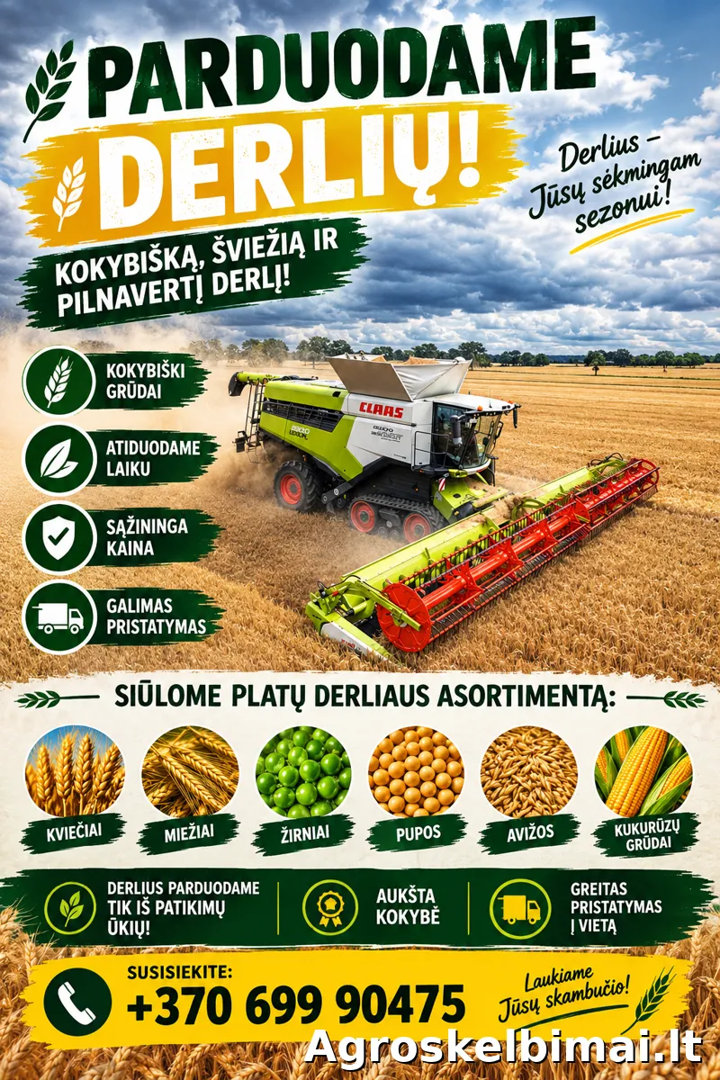 Parduodame grudus - Augalininkystė, Šilalė