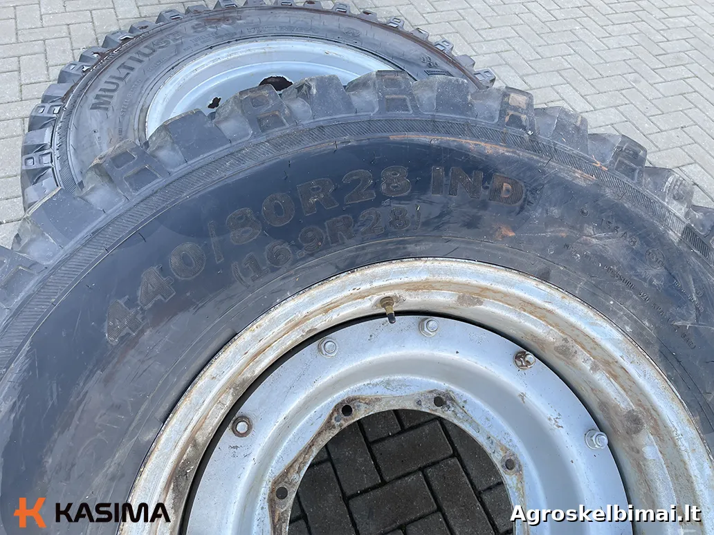 Parduodami Alliance Multiuse 550, 440/80R28 priekiniai ratai - Traktoriai nuotrauka 6