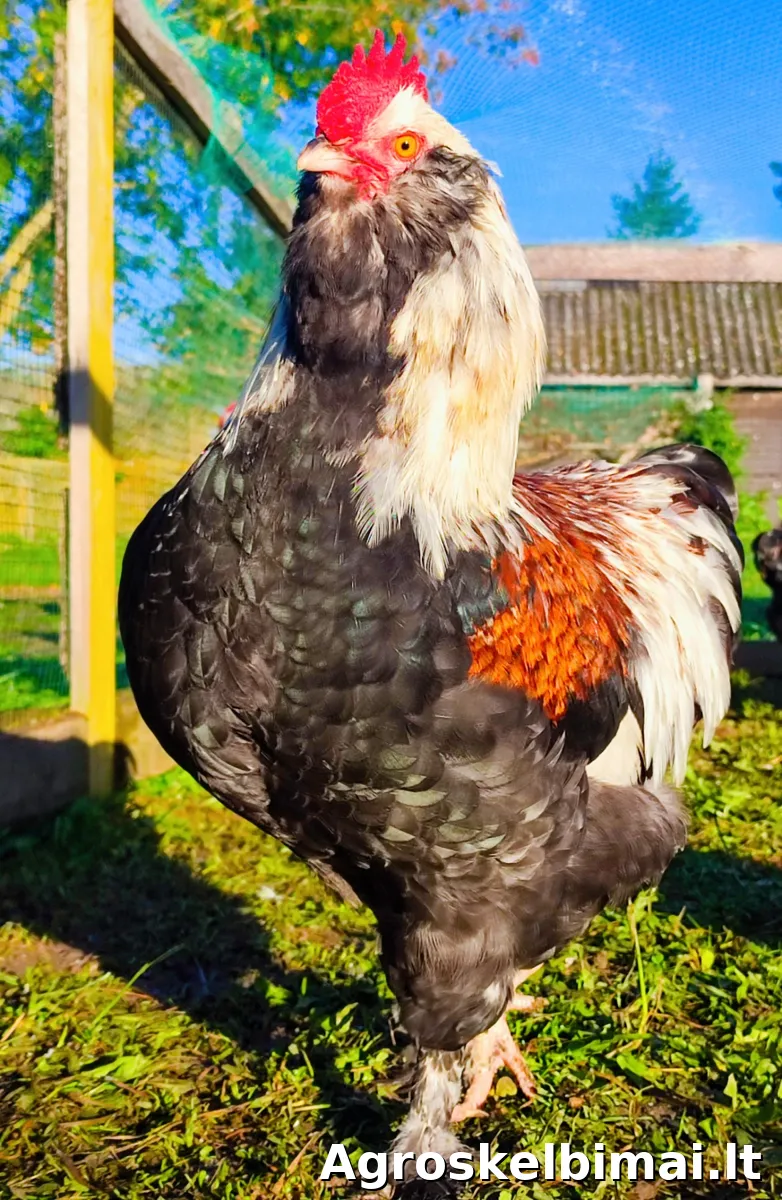 Parduodami faverolių veislės gaideliai
