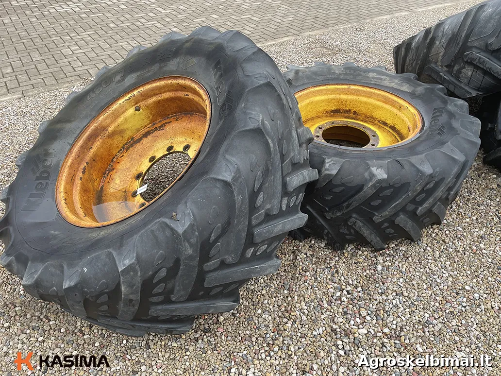 Parduodami John Deere 480/70 R28 priekiniai ratai - Traktoriai nuotrauka 4