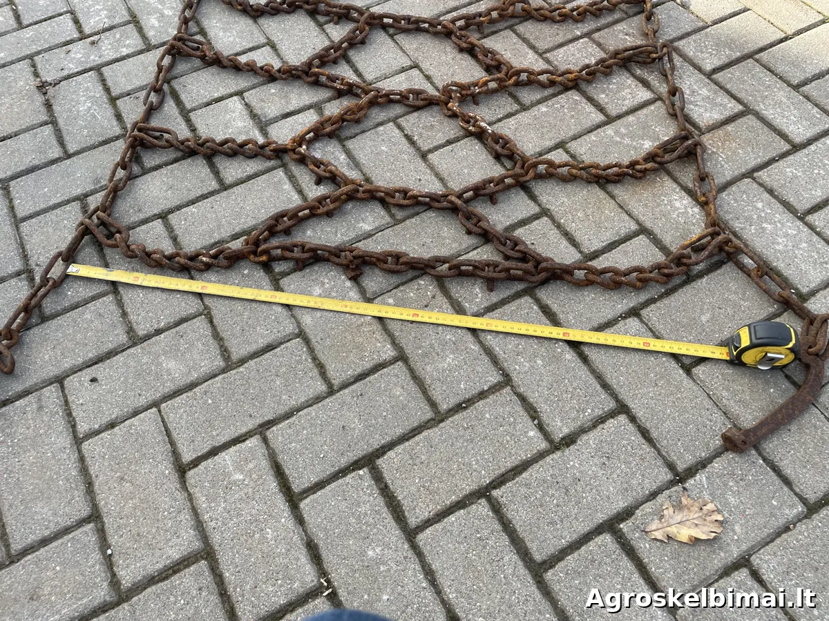 Parduodamos ratų grandinės - Traktoriai nuotrauka 5