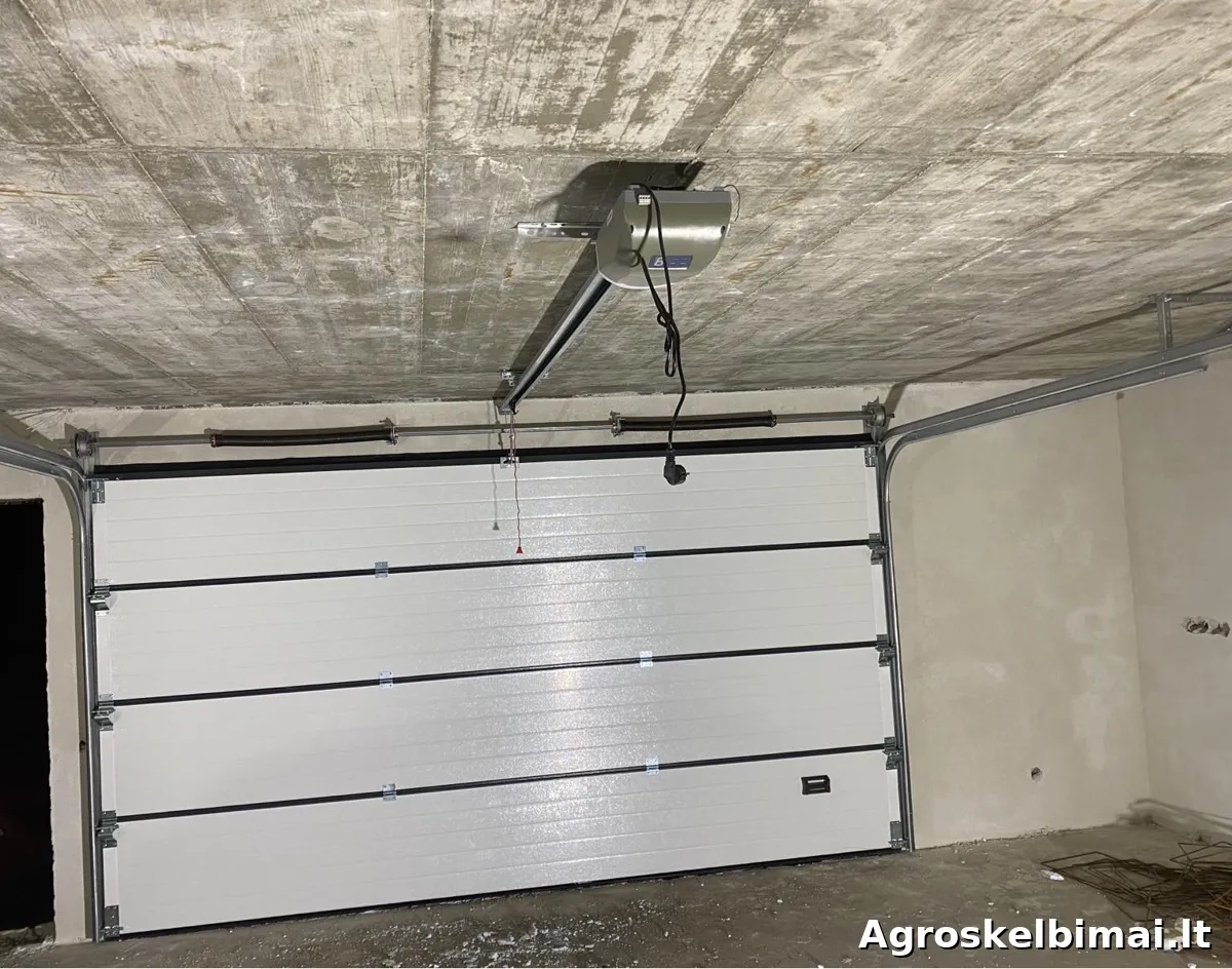 Patvarūs segmentiniai vartai ūkiui – Gamyba ir montavimas - nuotrauka 2