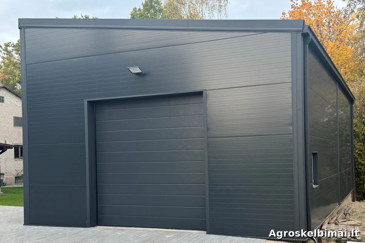 Patvarūs segmentiniai vartai ūkiui – Gamyba ir montavimas