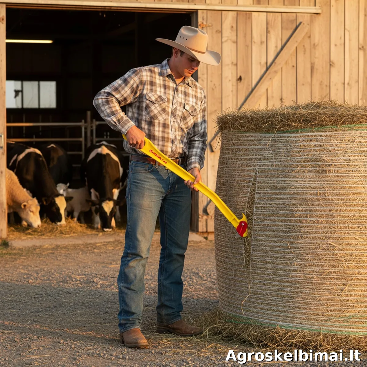 Peilis šienainio plėvelei ir tinkleliui nupjauti - nuotrauka 3