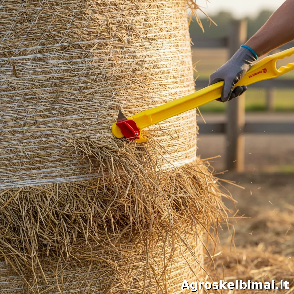 Peilis šienainio plėvelei ir tinkleliui nupjauti - nuotrauka 4
