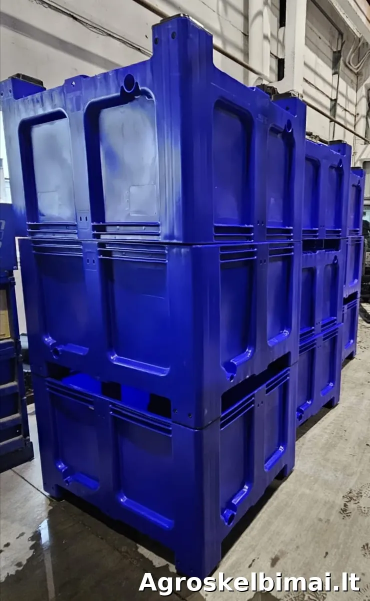 Plastikiniai konteineriai big box - 1200x1000mm 1200x800mm - nuotrauka 4