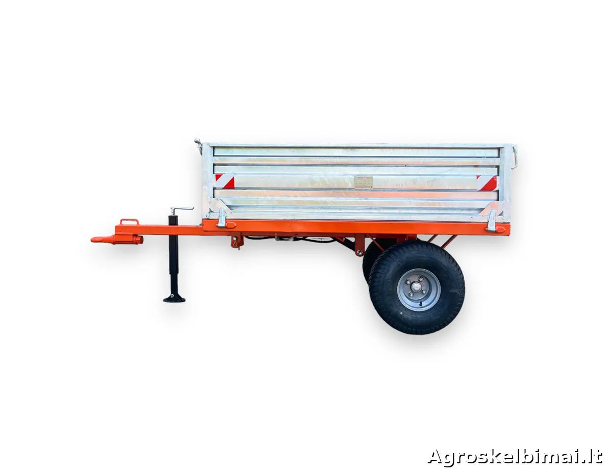 Puspriekabė "DKM AGRI T100" 1000kg - nuotrauka 3