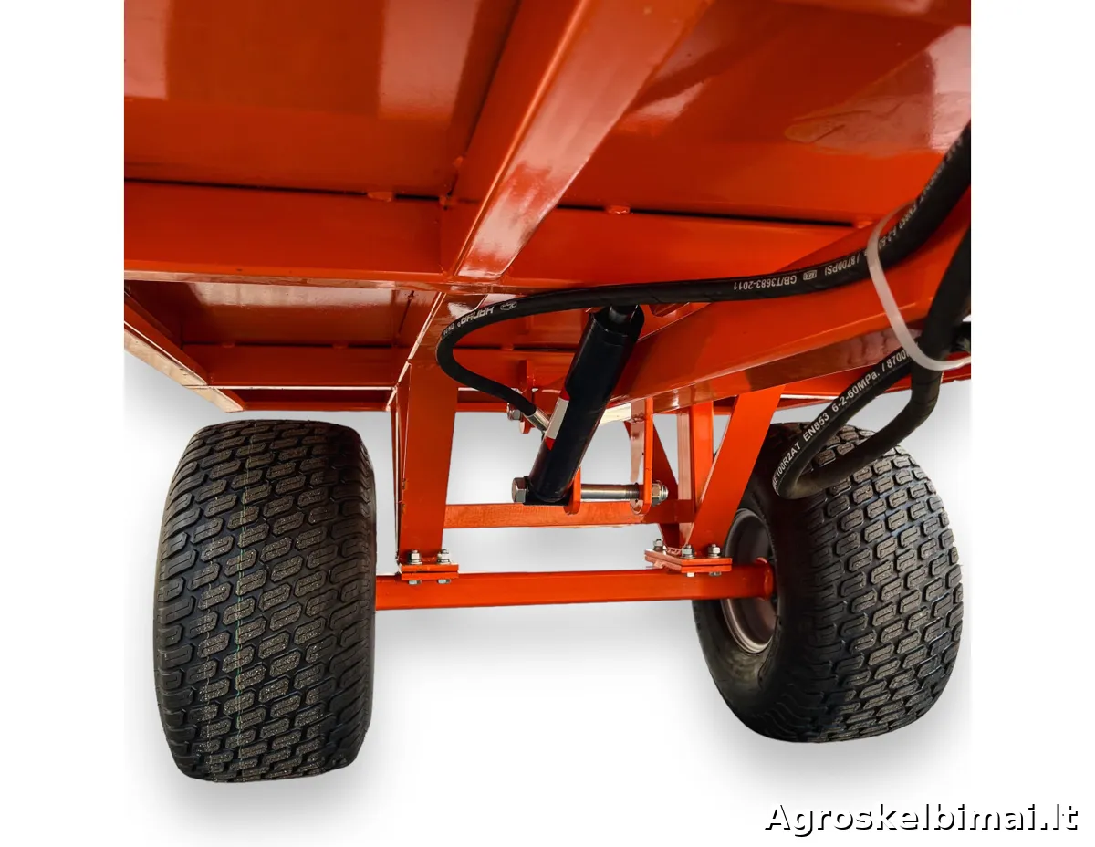 Puspriekabė "DKM AGRI T100" 1000kg - nuotrauka 8