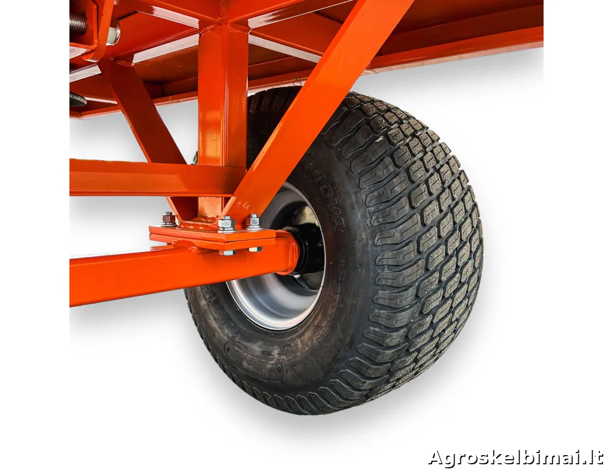 Puspriekabė "DKM AGRI T100" 1000kg - nuotrauka 9